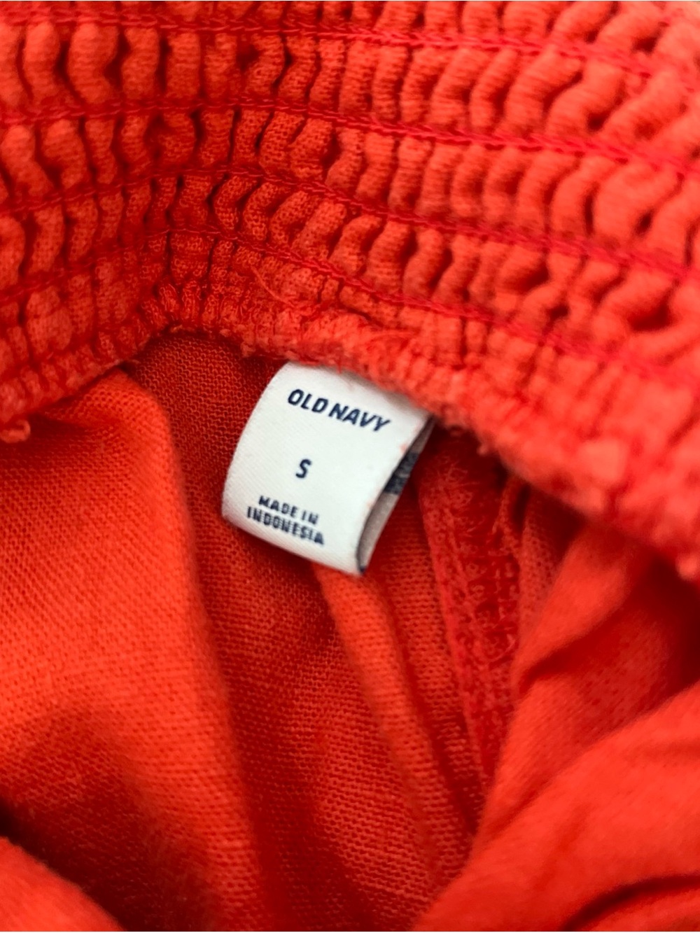 Old Navy orange coral Sleeveless Wide-Leg Linen-Blend Jumpsuit - Picture 6 of 6